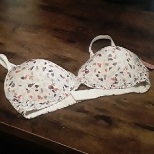 36B Warner's Pretty Confetti Padded Wirefree Push up Bra